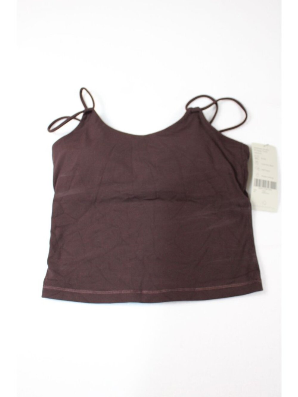 Sweaty Betty Ultimate Studio Strappy Tank Top XS Sable Brown Sweat-Wicking Inner